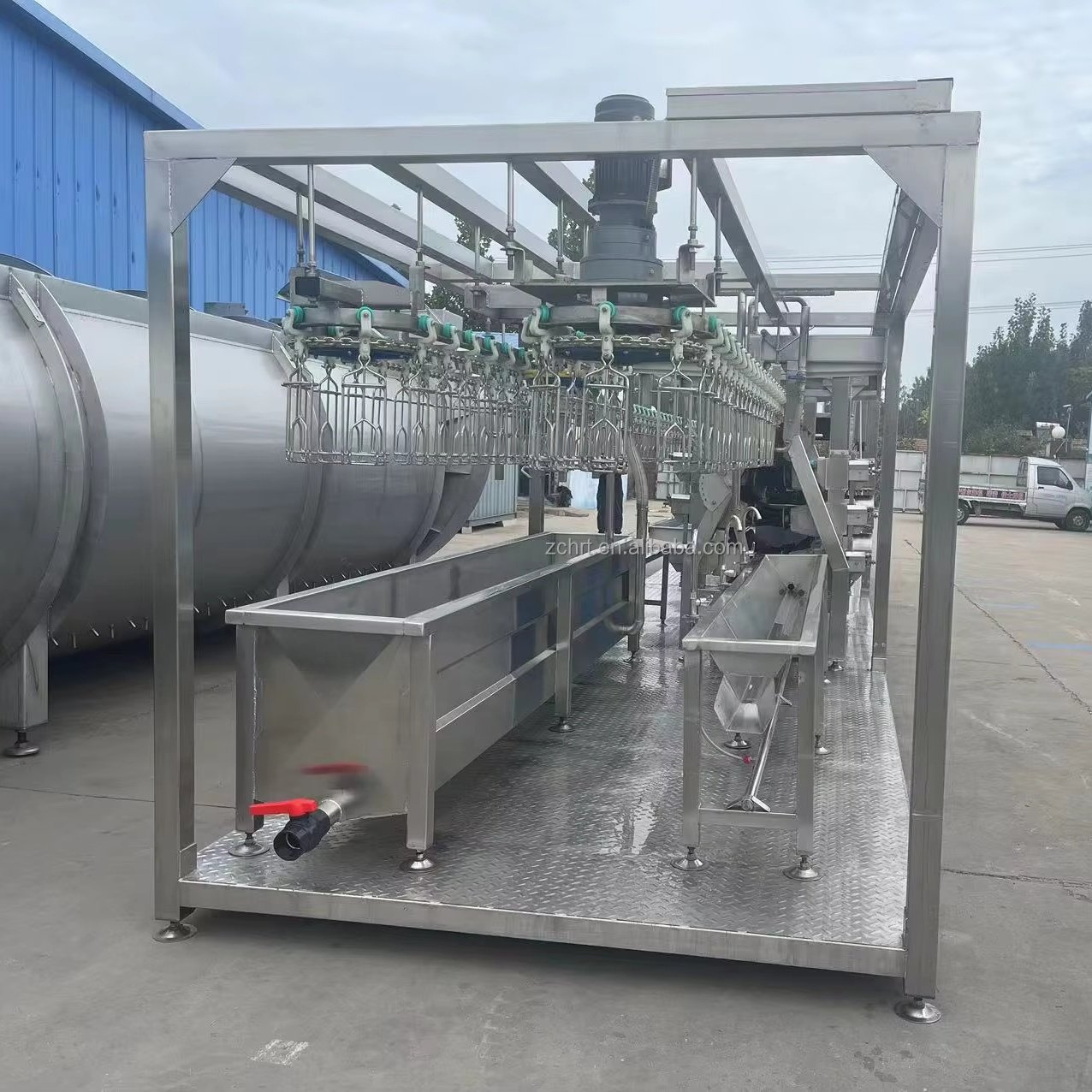 Containerized 300-1000 Chickens Per Hour Mobile Chicken Slaughterhouse Line